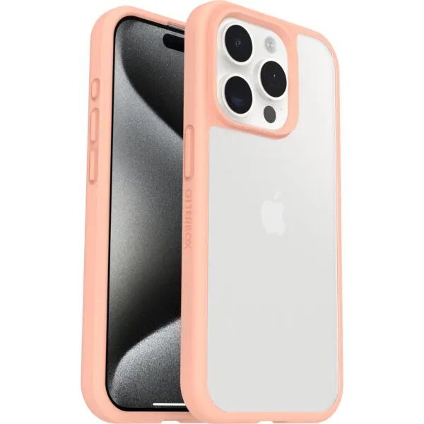 OtterBox รุ่น React - เคส iPhone 15 Pro - สี Peach Perfect 17 OtterBox รุ่น React - เคส iPhone 15 Pro - สี Peach Perfect