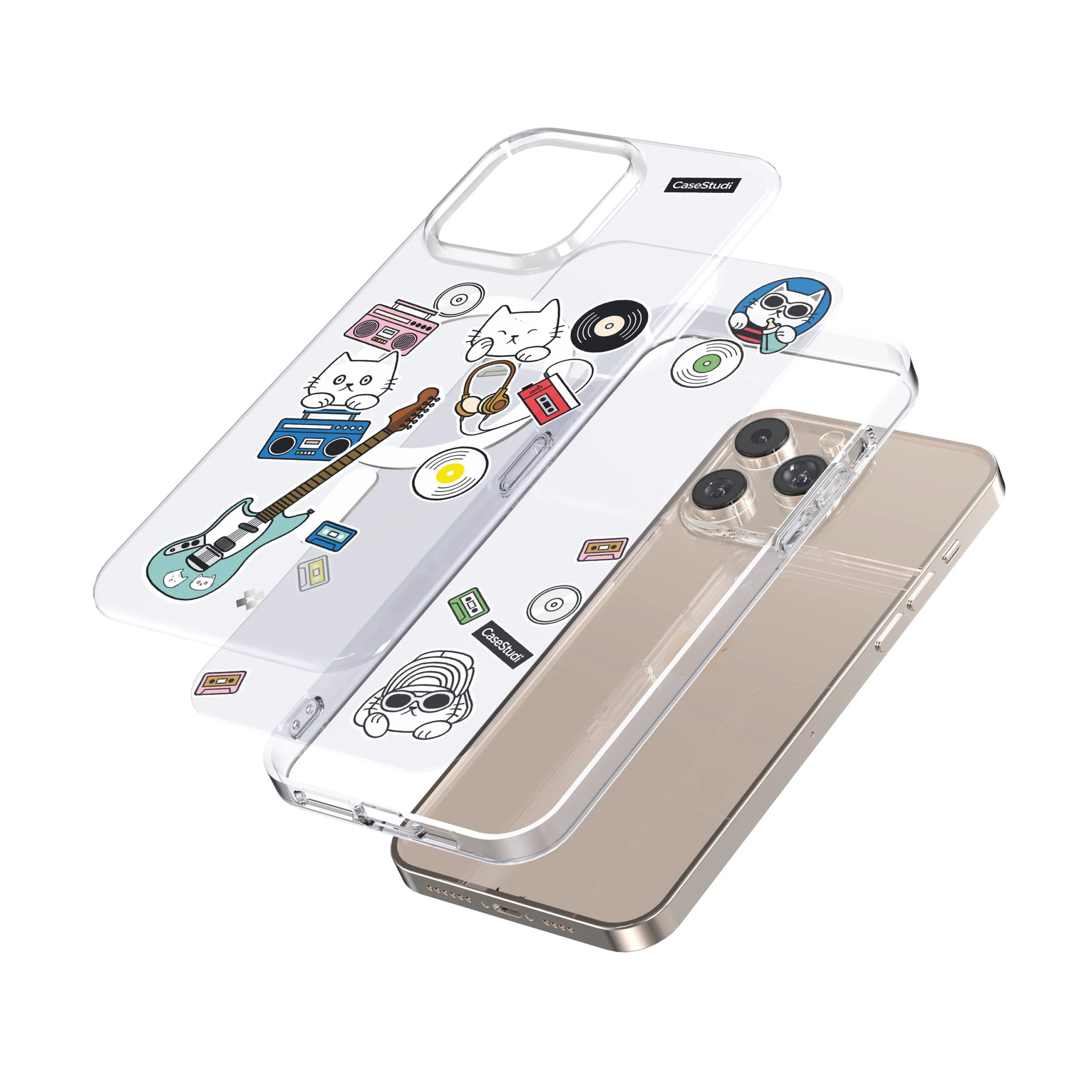Casestudi รุ่น Cast - เคส iPhone 15 Pro - สี Music 3 Casestudi รุ่น Cast - เคส iPhone 15 Pro - สี Music