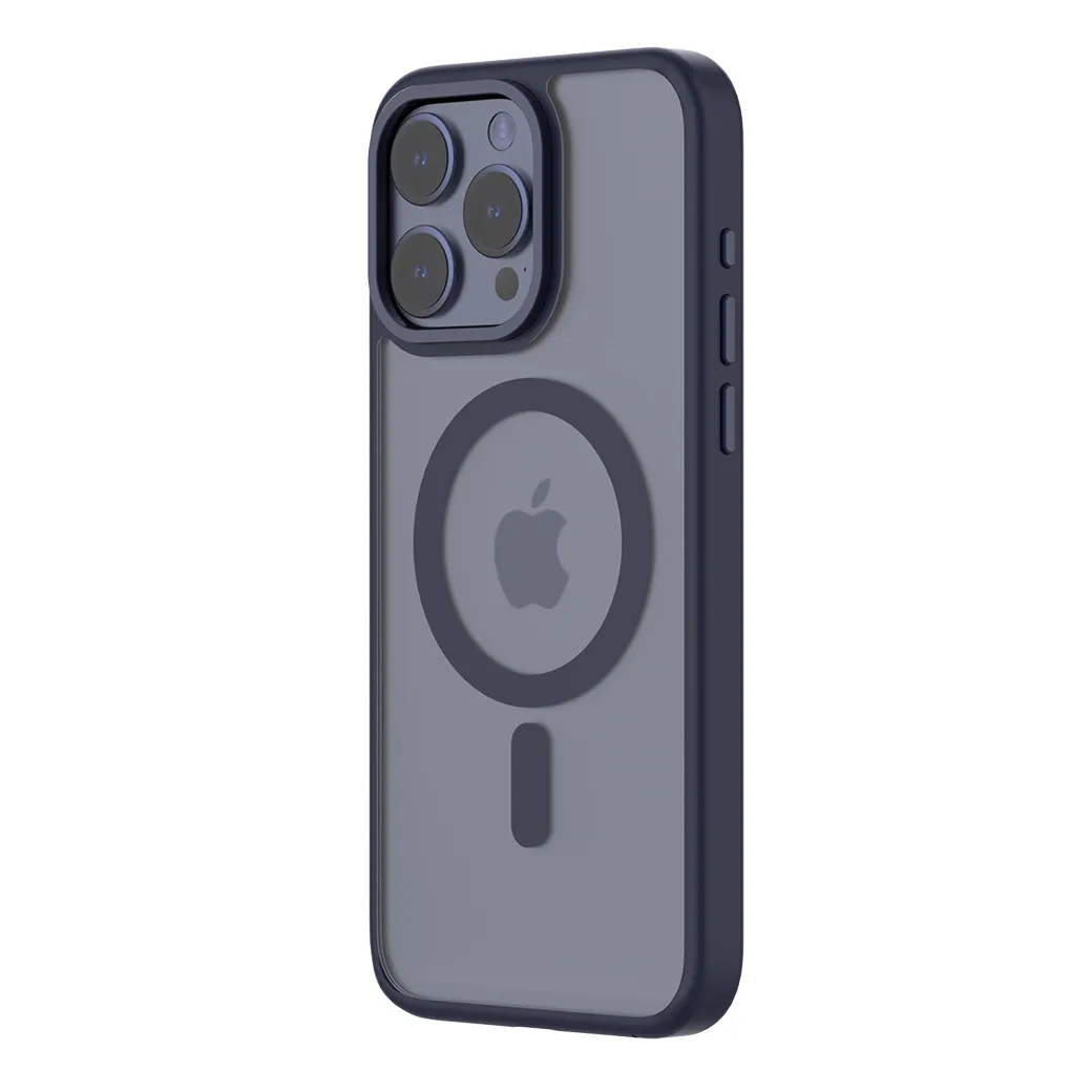 QDOS รุ่น Hybrid Soft with Snap (MagSafe) - เคส iPhone 15 Pro Max - สี Dark Blue 14 QDOS รุ่น Hybrid Soft with Snap (MagSafe) - เคส iPhone 15 Pro Max - สี Dark Blue