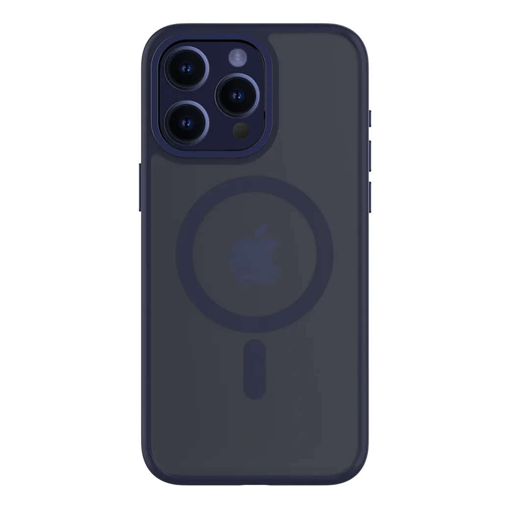 QDOS รุ่น Hybrid Soft with Snap (MagSafe) - เคส iPhone 15 Pro Max - สี Dark Blue 13 QDOS รุ่น Hybrid Soft with Snap (MagSafe) - เคส iPhone 15 Pro Max - สี Dark Blue