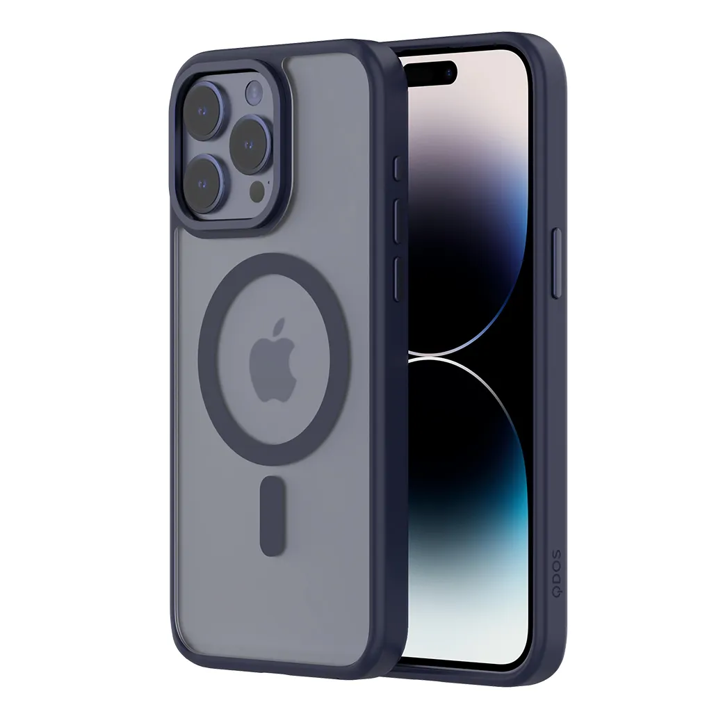 QDOS รุ่น Hybrid Soft with Snap (MagSafe) - เคส iPhone 15 Pro Max - สี Dark Blue 12 QDOS รุ่น Hybrid Soft with Snap (MagSafe) - เคส iPhone 15 Pro Max - สี Dark Blue
