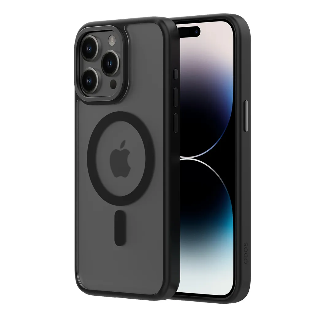 QDOS รุ่น Hybrid Soft with Snap (MagSafe) - เคส iPhone 15 Pro Max - สี Midnight 12 QDOS รุ่น Hybrid Soft with Snap (MagSafe) - เคส iPhone 15 Pro Max - สี Midnight