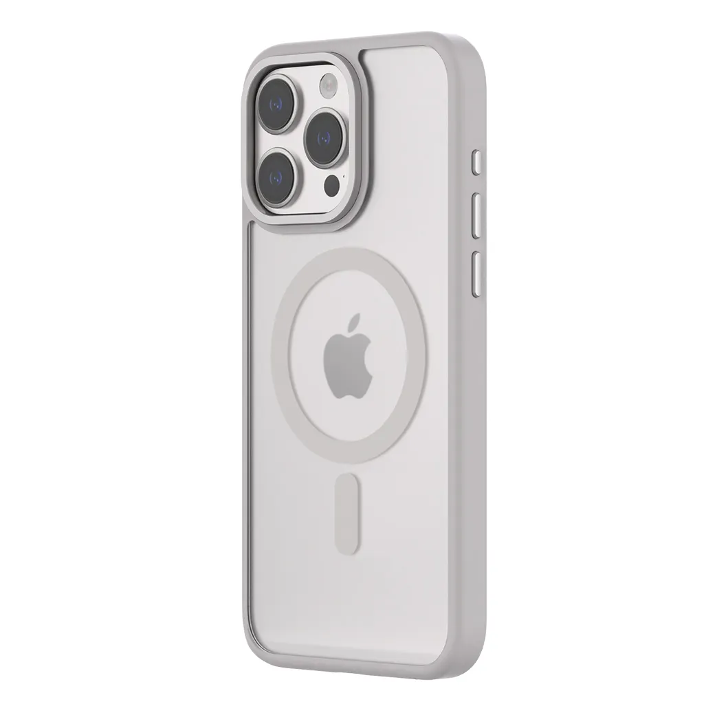 QDOS รุ่น Hybrid Soft with Snap (MagSafe) - เคส iPhone 15 Pro Max - สี White Grey 14 QDOS รุ่น Hybrid Soft with Snap (MagSafe) - เคส iPhone 15 Pro Max - สี White Grey