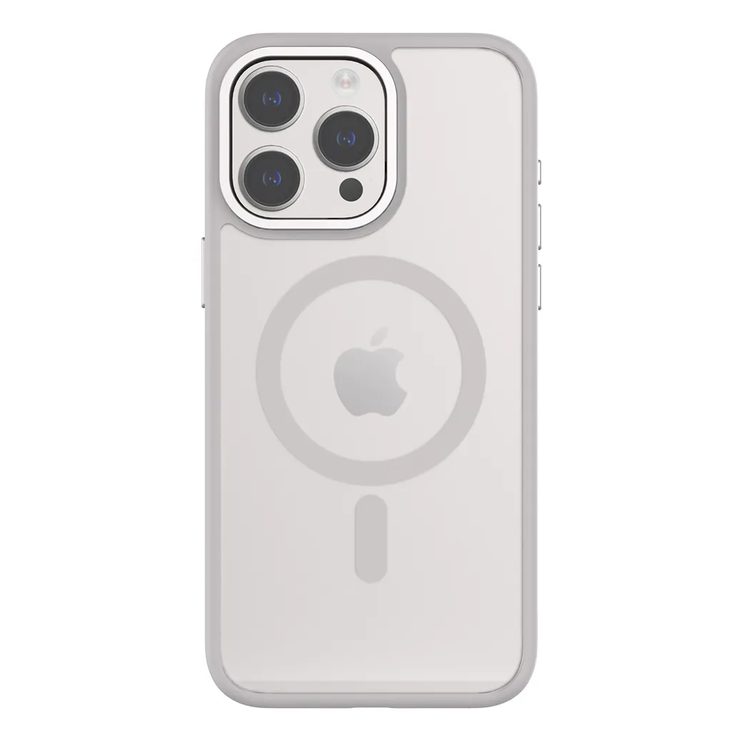 QDOS รุ่น Hybrid Soft with Snap (MagSafe) - เคส iPhone 15 Pro Max - สี White Grey 13 QDOS รุ่น Hybrid Soft with Snap (MagSafe) - เคส iPhone 15 Pro Max - สี White Grey