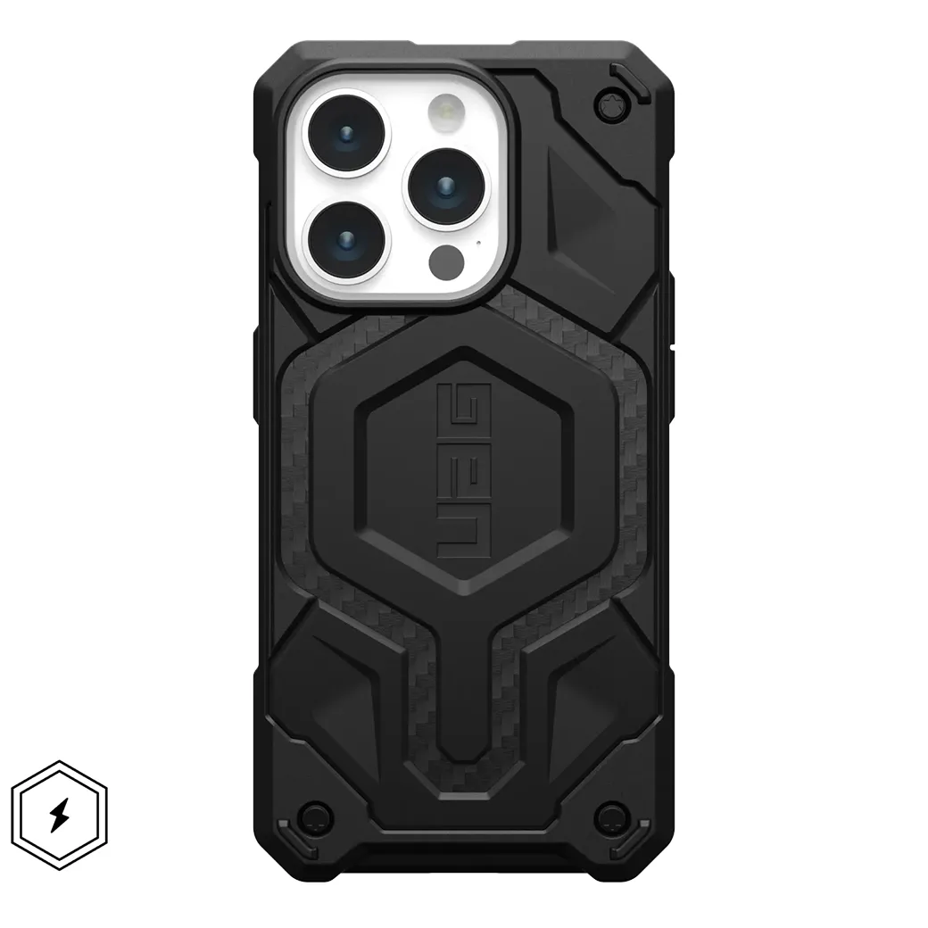 UAG รุ่น Monarch Pro - เคส iPhone 15 Pro - สี Carbon Fiber 18 UAG รุ่น Monarch Pro - เคส iPhone 15 Pro - สี Carbon Fiber