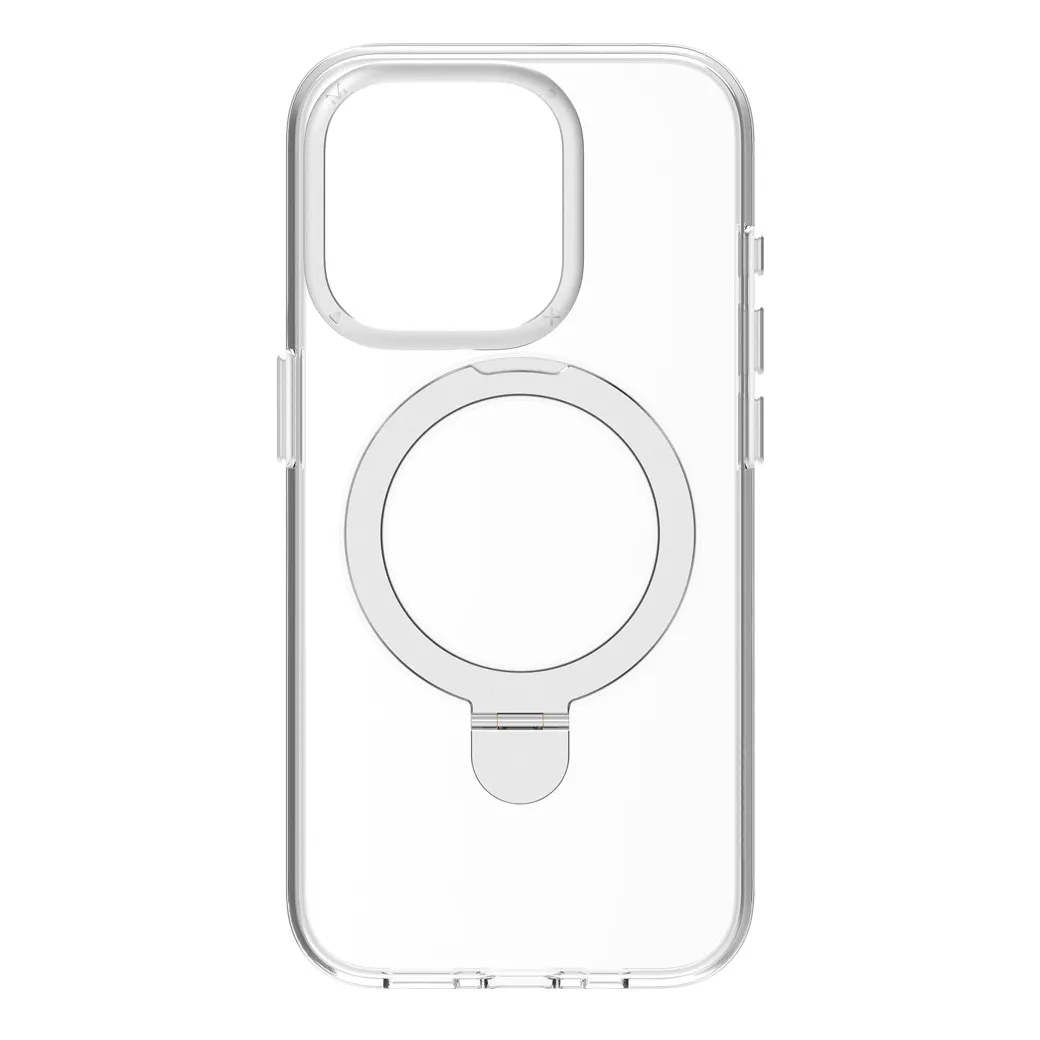 Momax รุ่น Hybrid Flip Magnetic Case (Flip) - เคส iPhone 15 Pro - สี Transparent 4 Momax รุ่น Hybrid Flip Magnetic Case (Flip) - เคส iPhone 15 Pro - สี Transparent