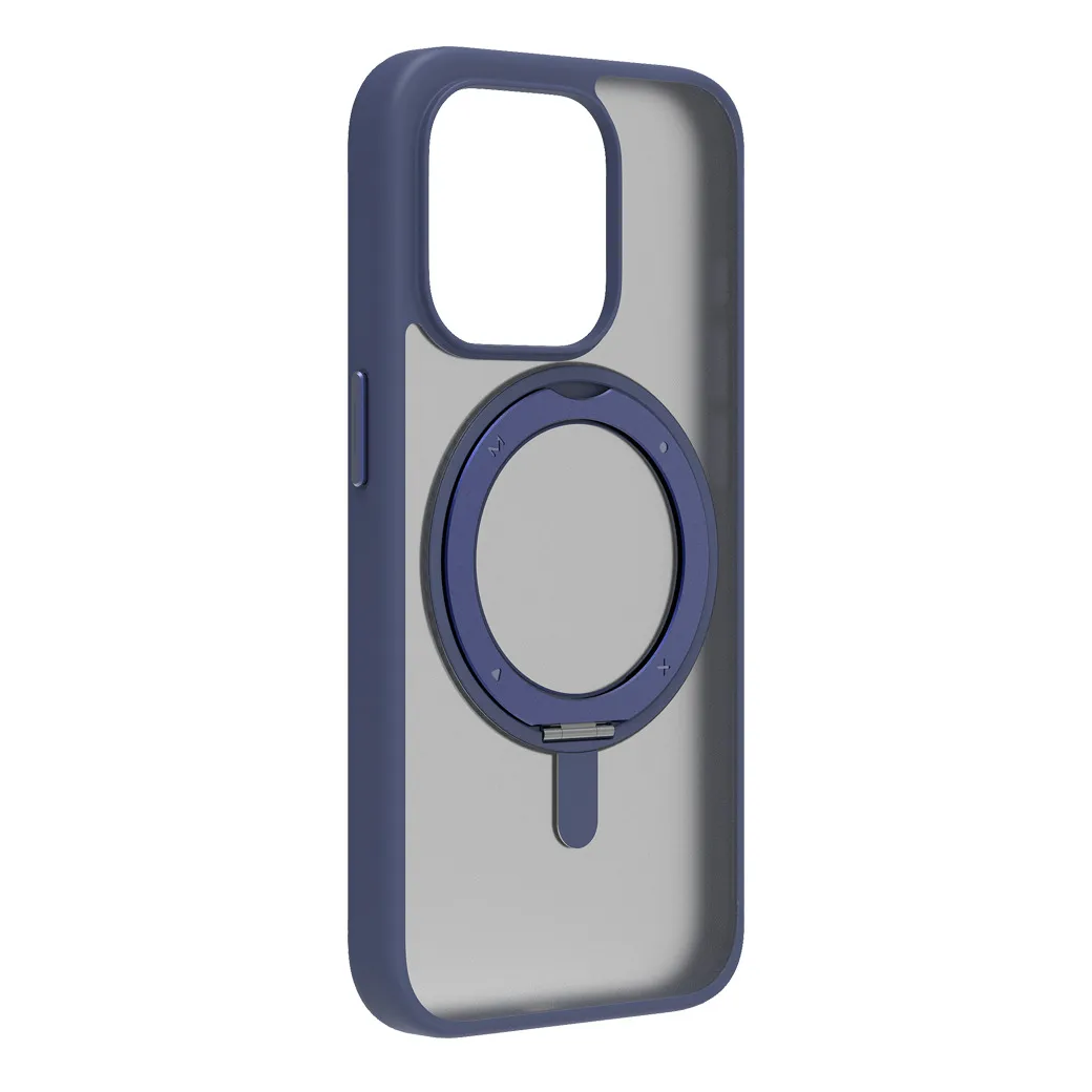 Momax รุ่น Hybrid Roller & Magnetic Protective Case (Roller) - เคส iPhone 15 Pro - สี Blue 5 Momax รุ่น Hybrid Roller & Magnetic Protective Case (Roller) - เคส iPhone 15 Pro - สี Blue