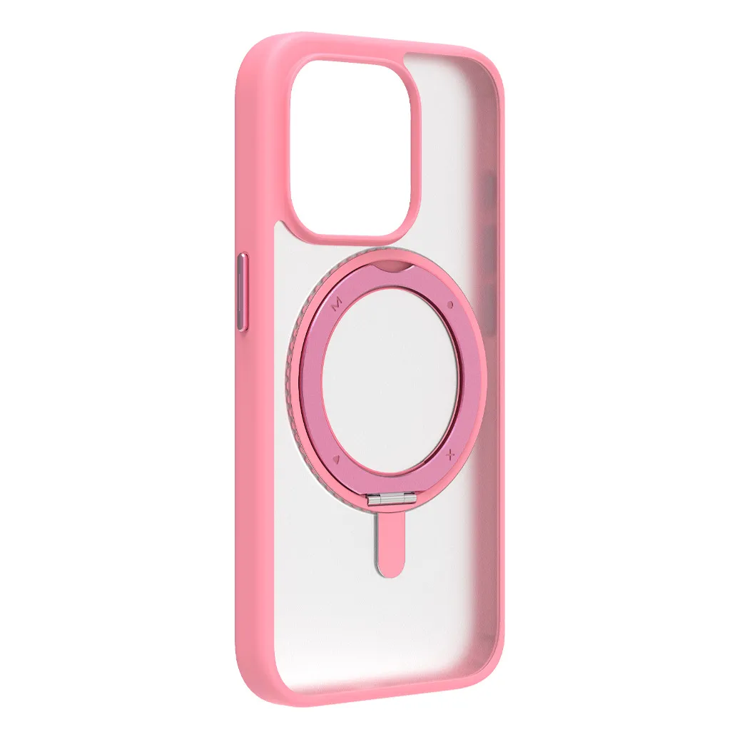 Momax รุ่น Hybrid Roller & Magnetic Protective Case (Roller) - เคส iPhone 15 Pro - สี Pink 5 Momax รุ่น Hybrid Roller & Magnetic Protective Case (Roller) - เคส iPhone 15 Pro - สี Pink