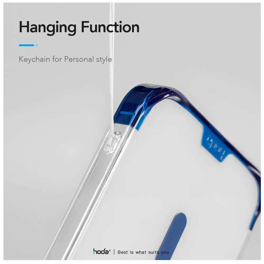Hoda รุ่น Slim Defender with MagSafe - เคส iPhone 15 Pro Max - สี Clear 31 Hoda รุ่น Slim Defender with MagSafe - เคส iPhone 15 Pro Max - สี Clear