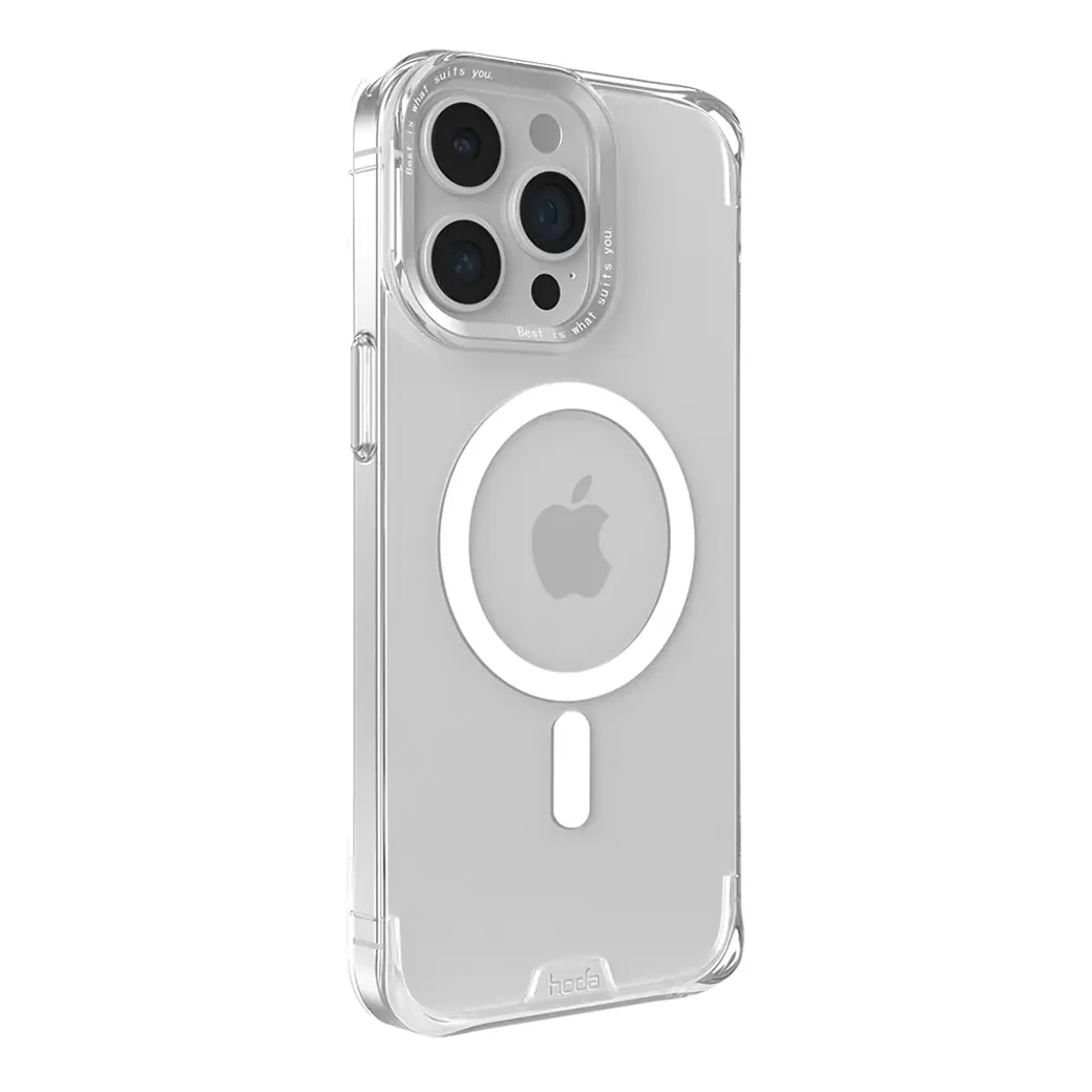 Hoda รุ่น Slim Defender with MagSafe - เคส iPhone 15 Pro Max - สี Clear 22 Hoda รุ่น Slim Defender with MagSafe - เคส iPhone 15 Pro Max - สี Clear